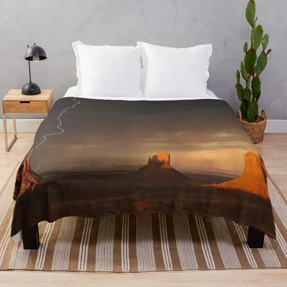 

Monument Valley Throw Blanket Compact Warm Blanket for Car Road Trip