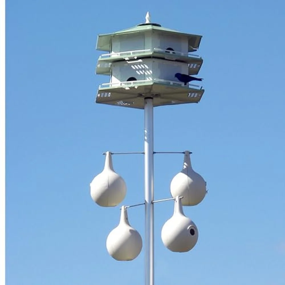 AH 12SR 12/6 Room Convertible Aluminum Purple Martin House
