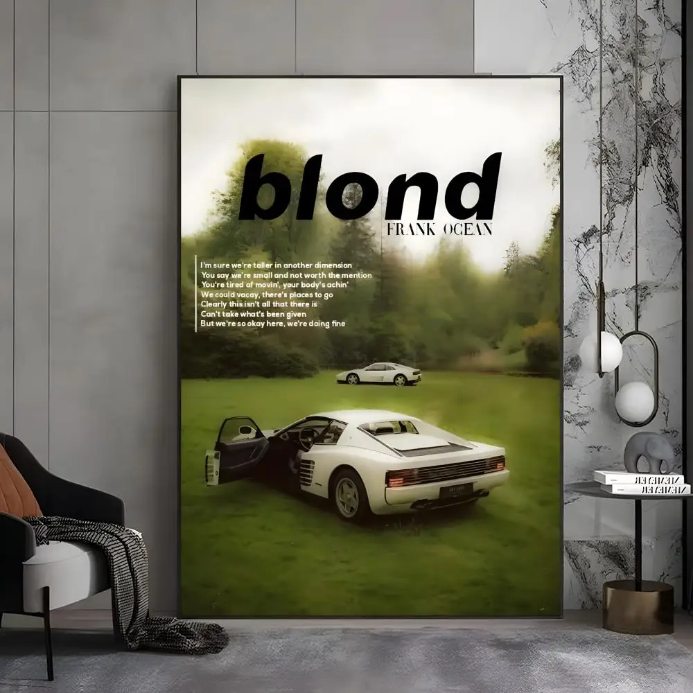 ملصق ألبوم شقراء فرانك أوشن عالي الدقة ذاتي اللصق مقاوم للماء مثالي للمنزل والمكتب وغرفة النوم هدية رائعة