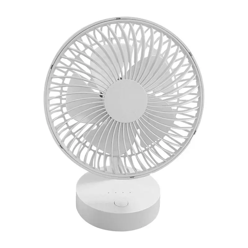 Car Fan Automotive Cooling Fan Front Seat Rechargeable Car Camping Fan Quiet Battery Powered Desk Fan 4 Speeds Strong Airflow