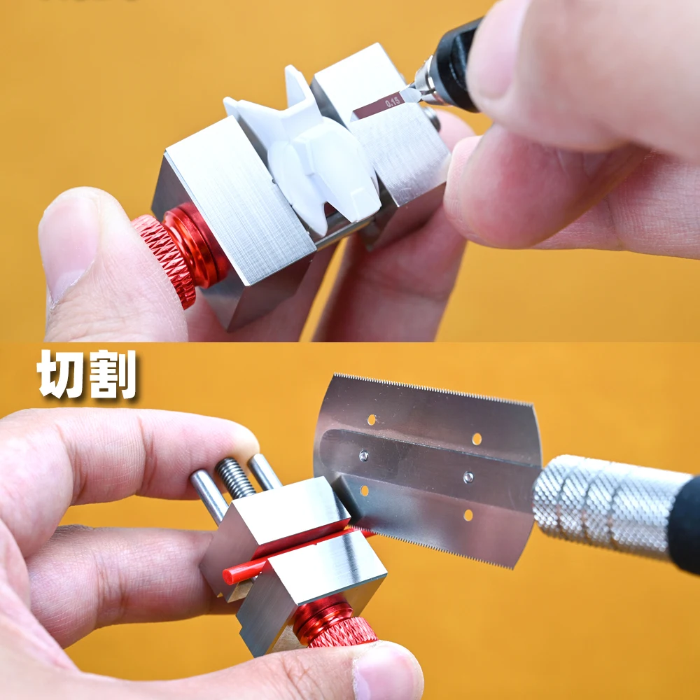 Stainless Steel Mini Vise for Model Remodeling DIY Wear-resistant Water-Resistant Gundam Military Model Building Tool