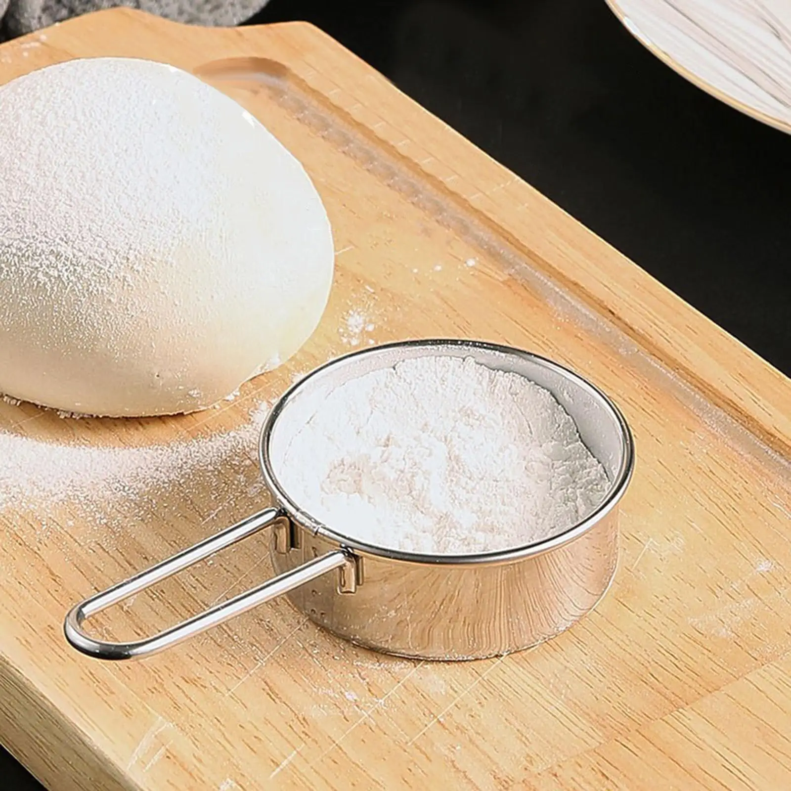 Mini Flour Sifter 40 Fine Mesh Strainer กระชอนอาหารสําหรับแป้งน้ําตาล