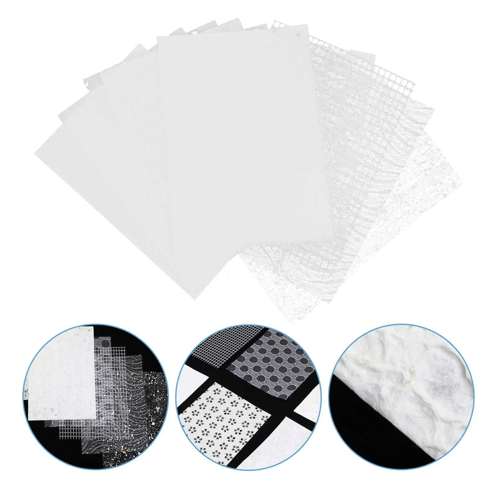 10 Blatt Netzmaterial, Papier, A5, strukturiertes Sammelalbum, dekorativer Block, Tagebuch, Hintergrund, DIY, Origami-Verpackung, Geschenkboxen