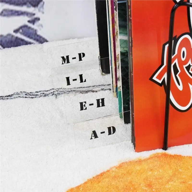IALJ-6Pcs Record Dividers A-Z LP Album Divider Panel For Easy Organization, Horizontal Label Cards