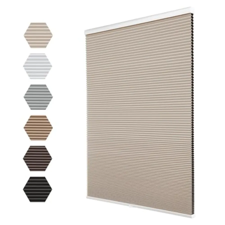 

Беспроводные сотовые шторы Changshade Blackout для окон: термоизоляция, защита от УФ-излучения, безопасность для детей, приватность