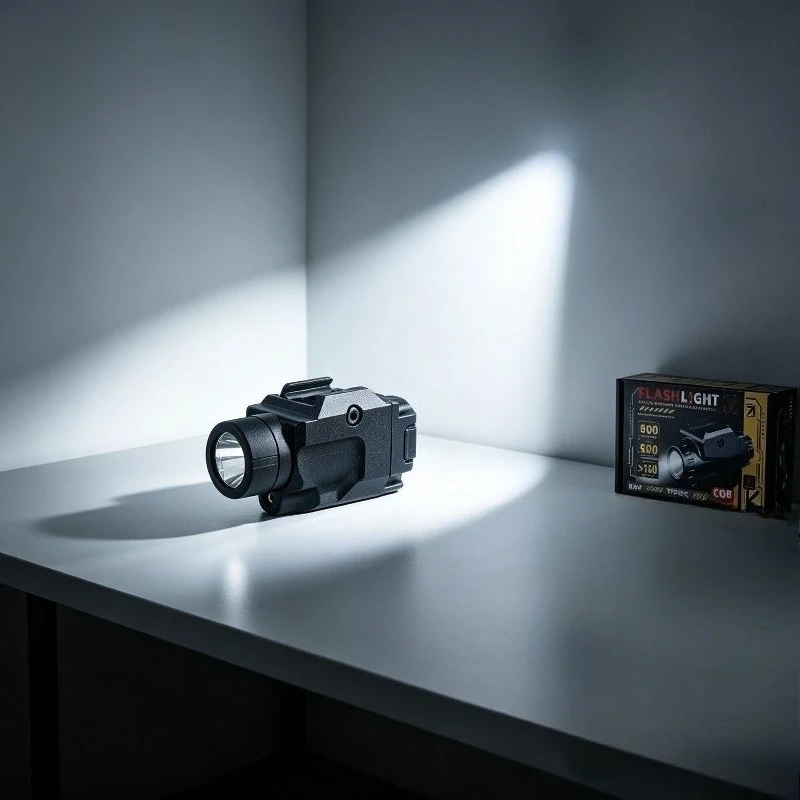 Unique‑Styling Firm‑Base Metal Strobe Torch, Variable Bright Level Fits Standard 20MM Rail