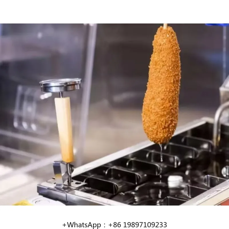 Korean Corn Dog Fryer Electric Fryer Corn Dog Deep Fryer For Restaurant