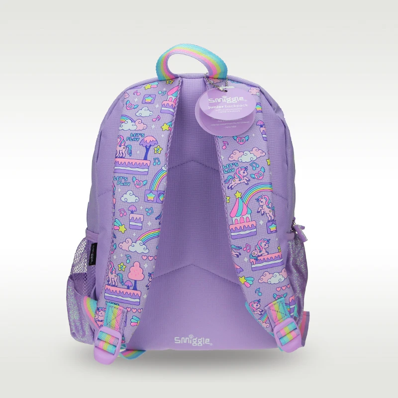 Australien smiggle original heiß verkaufte Kinder schult asche hochwertige süße lila Einhorn Mädchen Tasche 3-6 Jahre alt 14 Zoll