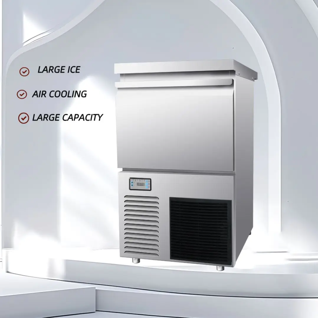 

Commercial Small Corner Design Stainless Steel Saving Space 50KIce Ice Maker Machine for Bars
