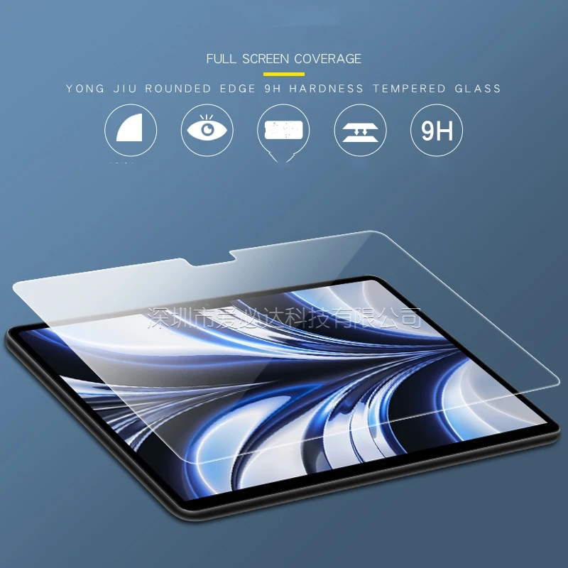 ฟิล์มหน้าจอกระจกนิรภัยความชัดเจนสูงสำหรับโน้ตบุ๊คแล็ปท็อปสำหรับ Apple MacBook Air 13 A2681 2022 13.6นิ้ว