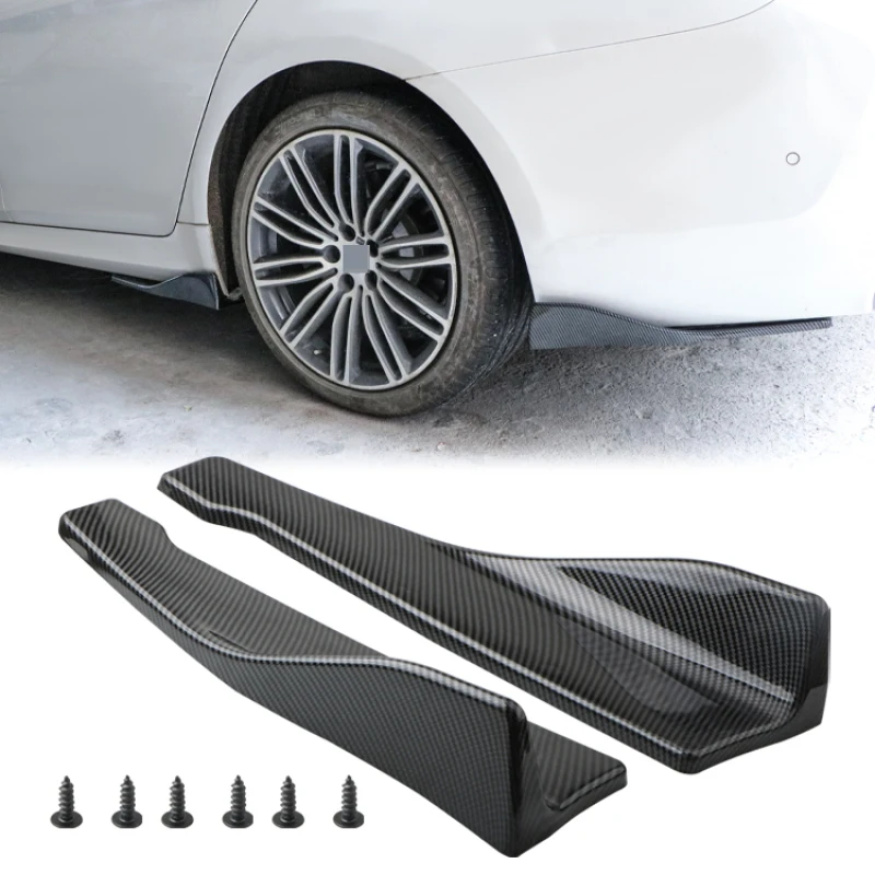 Universal 48CM Length Car Side Skirt Bumper Spoiler Splitter Protector Scratch For Audi For BMW E90 For VW Golf 5 6 Accessories