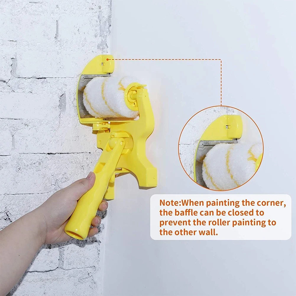 Painting Tools Long Handle Clean-Cut Paint Edger Roller High Toughness Wall Edging Brush for Interior Corner Walls