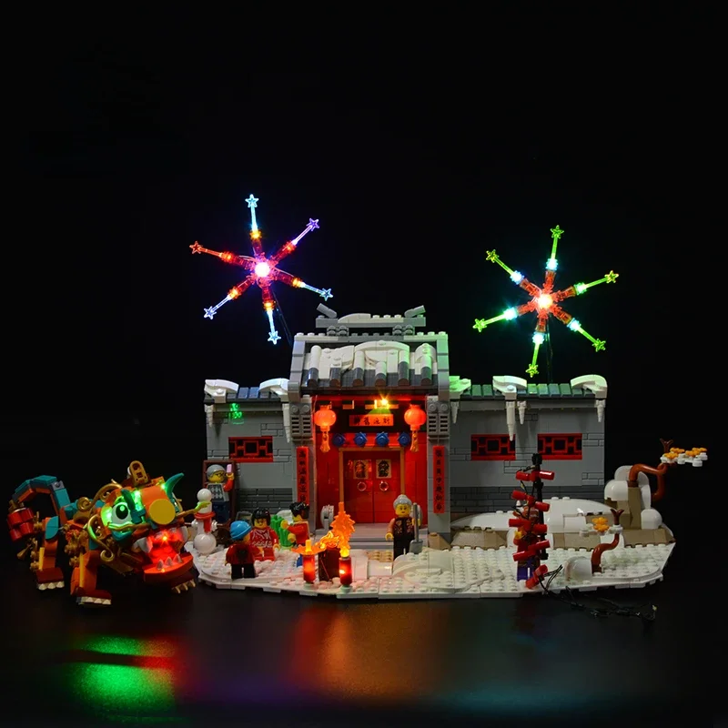 No Bricks LED Light Kit for Spring Festival Story of Nian 80106