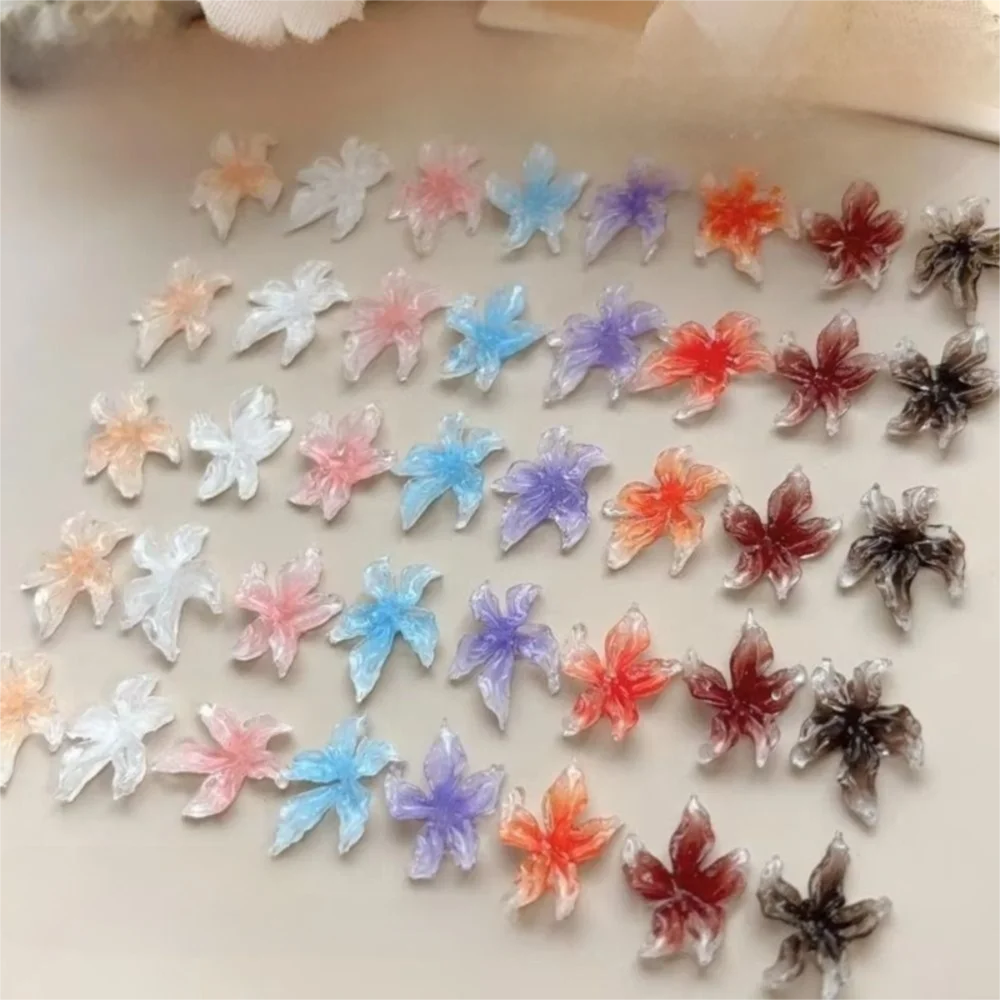 

30 шт., милые мягкие 3D цветы, подвески для дизайна ногтей, акриловые наклейки, наклейки для ногтей, маникюрный декор, энтузиасты дизайна ногтей