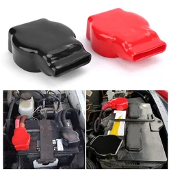 2Pcs Battery Terminal Covers Positive Negative Top Post Cap Protection Universal For Car Motorcycle Truck