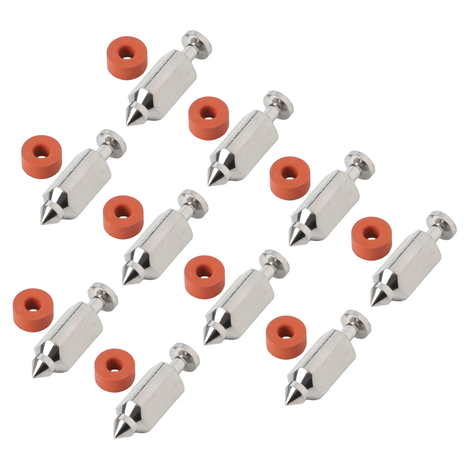 /10 /Pairs /Metal Float Needle Valve Kit For 398188 Carburetor Replacement Parts Compatible With Engine Series 91400 15Z100 Lawn