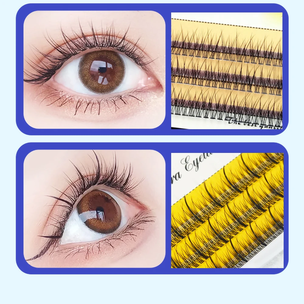 QSTY Professional Makeup 120 clusters Personal Cluster Eyelash Single tuft of M sandwich eyelash Grafting False Eyelashes