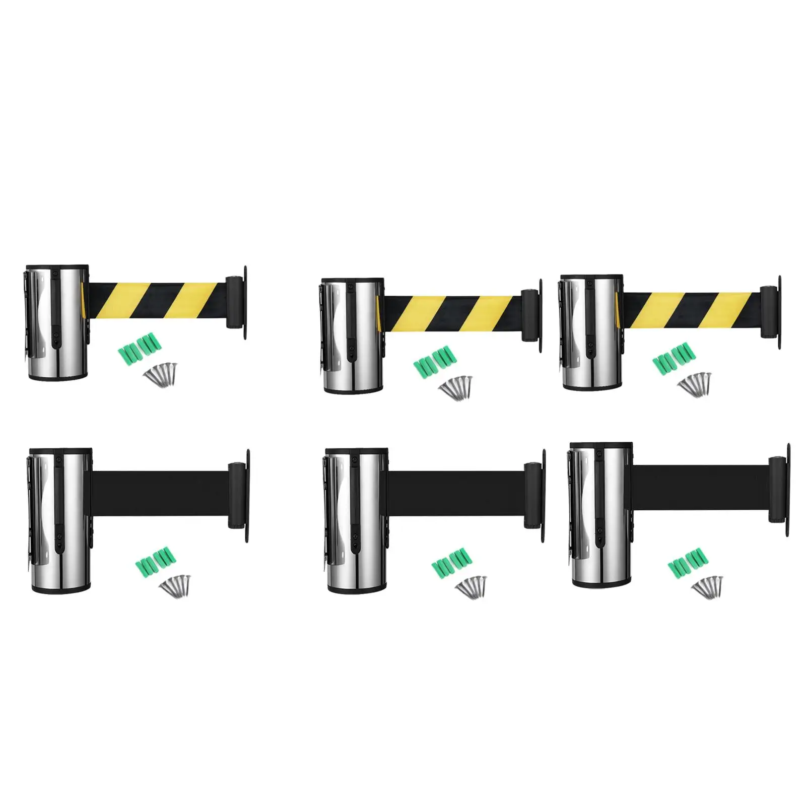 

Выдвижной поясной барьер для настенной установки, нейлоновый контроль толпы для публики