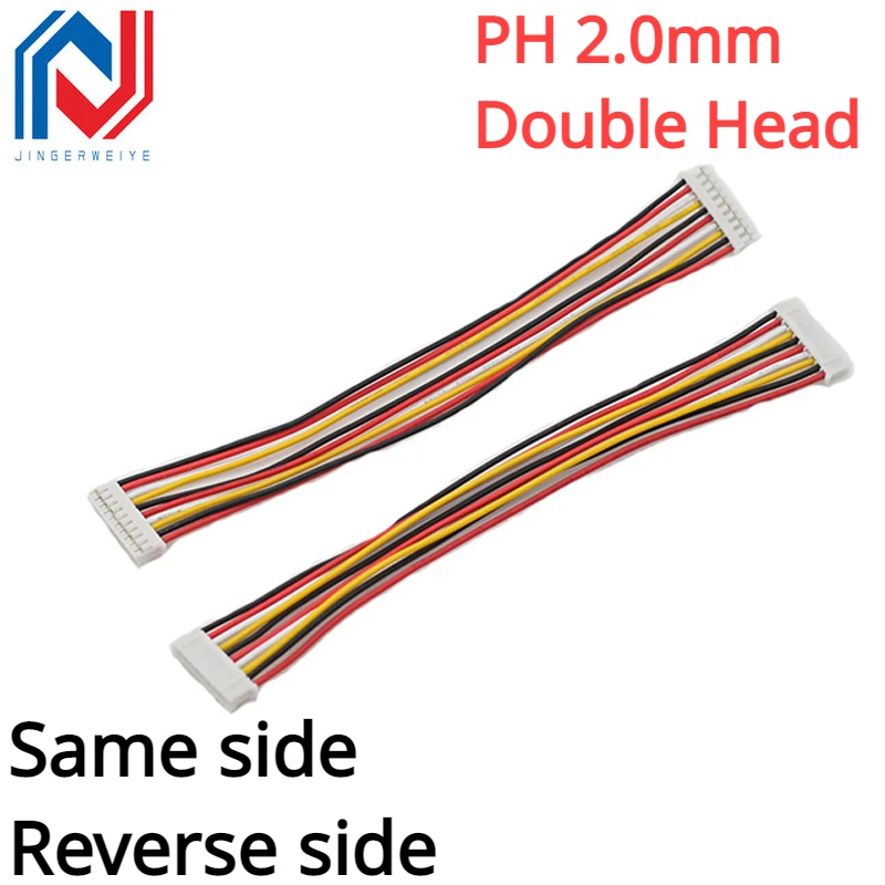 

10Pcs/lot PH2.0 Electronic Wire PH 2.0mm Double Head Terminal Wire 10cm/20cm/30cm Cable 26awg Same side / Reverse side Connector