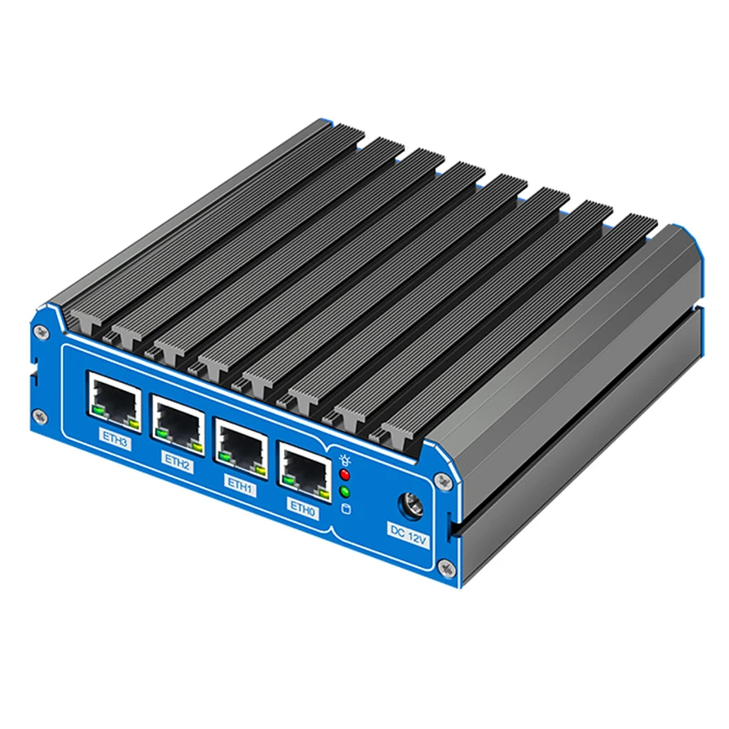 팬리스 미니 PC 인텔 셀러론 Nic 미니 라우터 서버 ESXI HD VGA pfSense 방화벽 기기, J4125, N4000, N5000, 4x2500M, i226