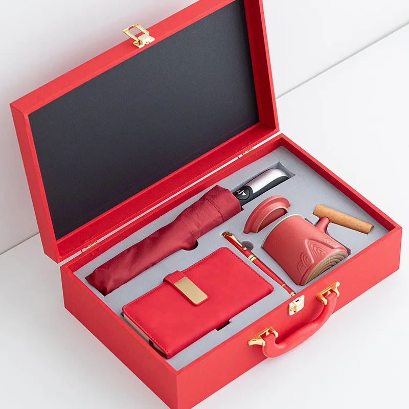 Business souvenirs for enterprise anniversary celebrations, creative conference gift sets for customers and employees