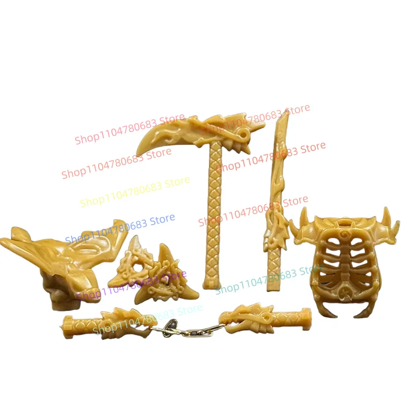 Moc blocos de construção atacadistas foice armadura mini figura montagem modelo exibição dos desenhos animados anime acessórios brinquedo presente do feriado
