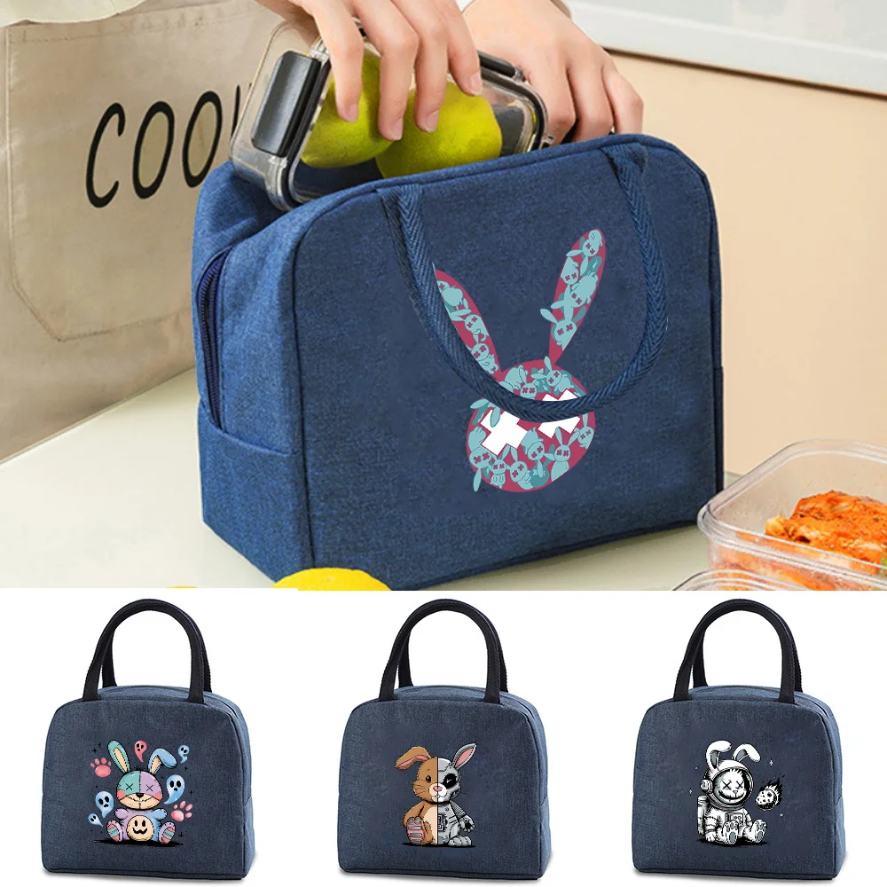 Portable Lunch Bag Lightweight Bento Storage Pouch Simple And Durable Unisex For Men And Women For Work Trips