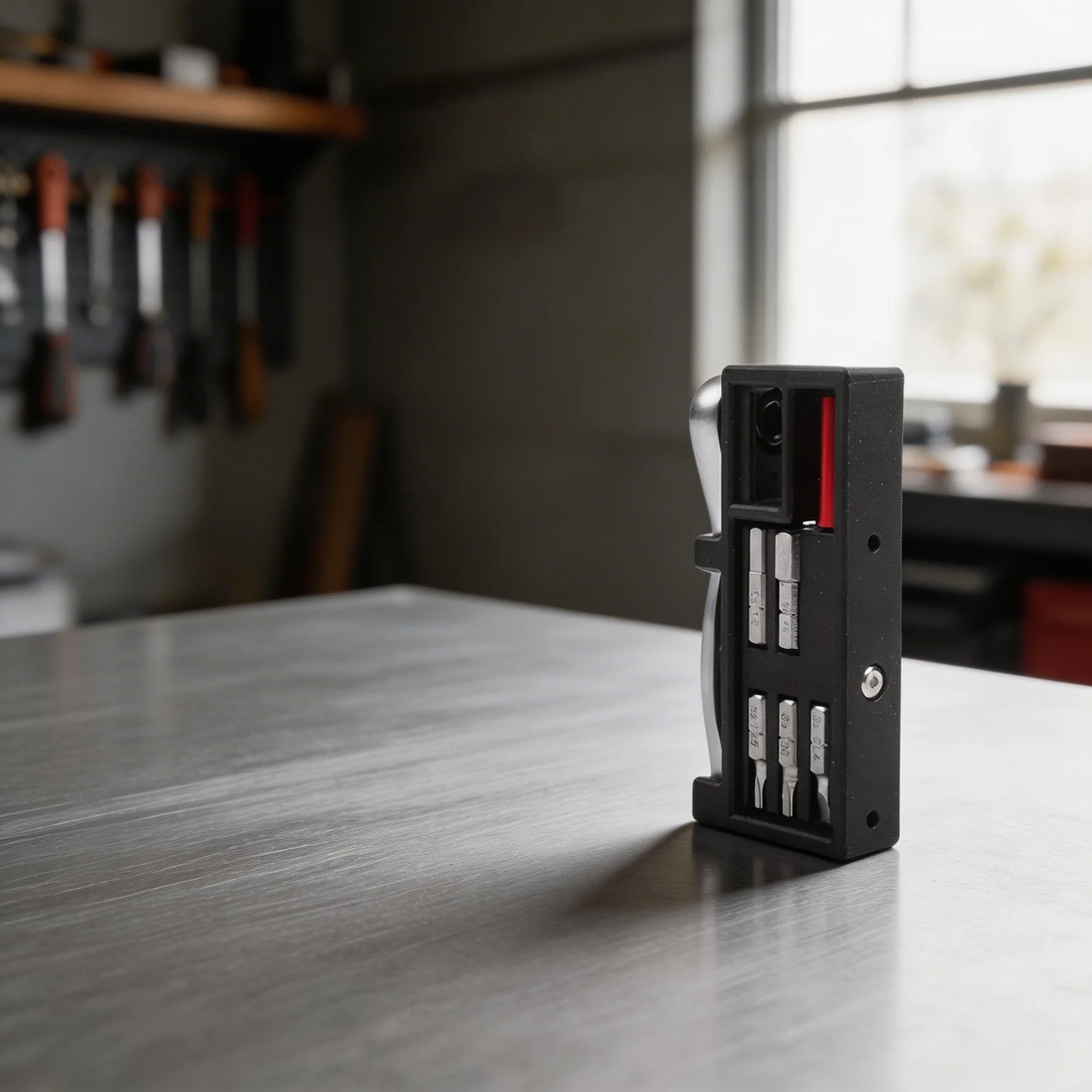 

Набор инструментов с вращающейся трещоткой для домашнего использования, серый, портативный, компактный дизайн