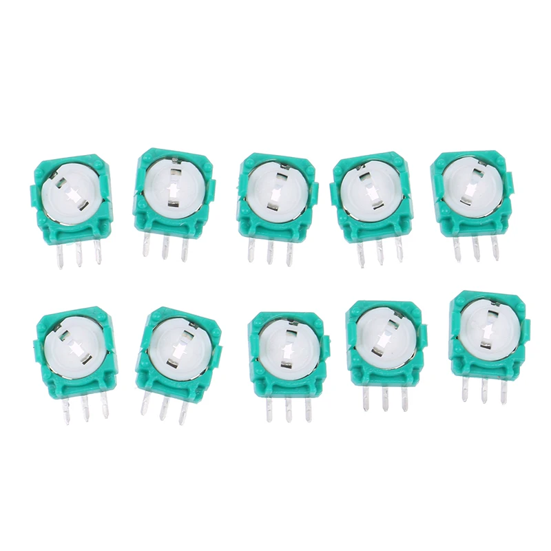 Potenciômetro para PS4, XBOX ONE, Joystick Verde, Joystick, 10Pcs