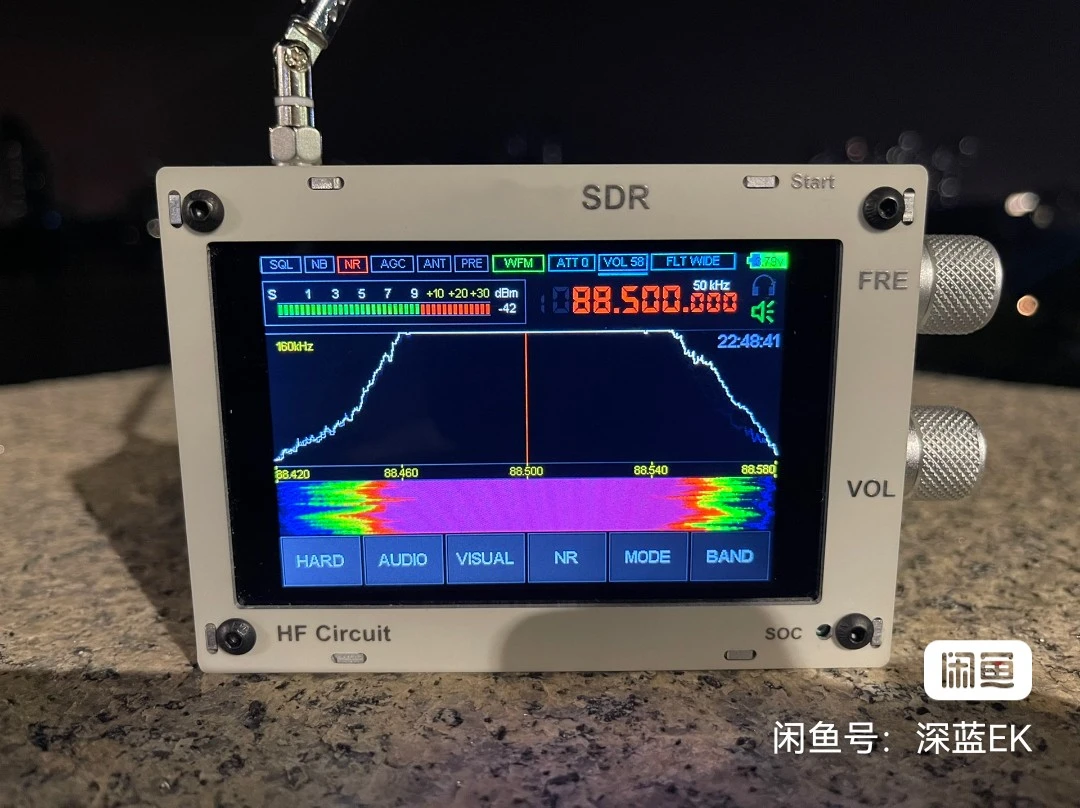 

New Malachite SDR Radio Full Band Aviation Band Metal Shell Professional Radio Portable Dark Blue Edition