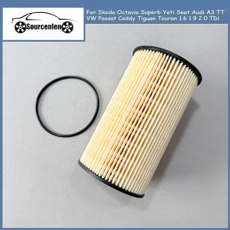 

Fuel Filter 3C0127177 3C0127434 For Skoda Octavia Superb Yeti Seat Audi A3 TT VW Passat Caddy Tiguan Touran 1.6 1.9 2.0 TDi