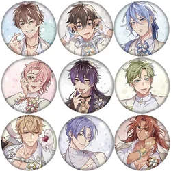 Anime Game Nu: Carnival Brooch Pin Cartoon Figure Eiden Yakumo Olivine Kuya Badge Button Pin Cosplay Souvenir Toy Cute Fans Gift