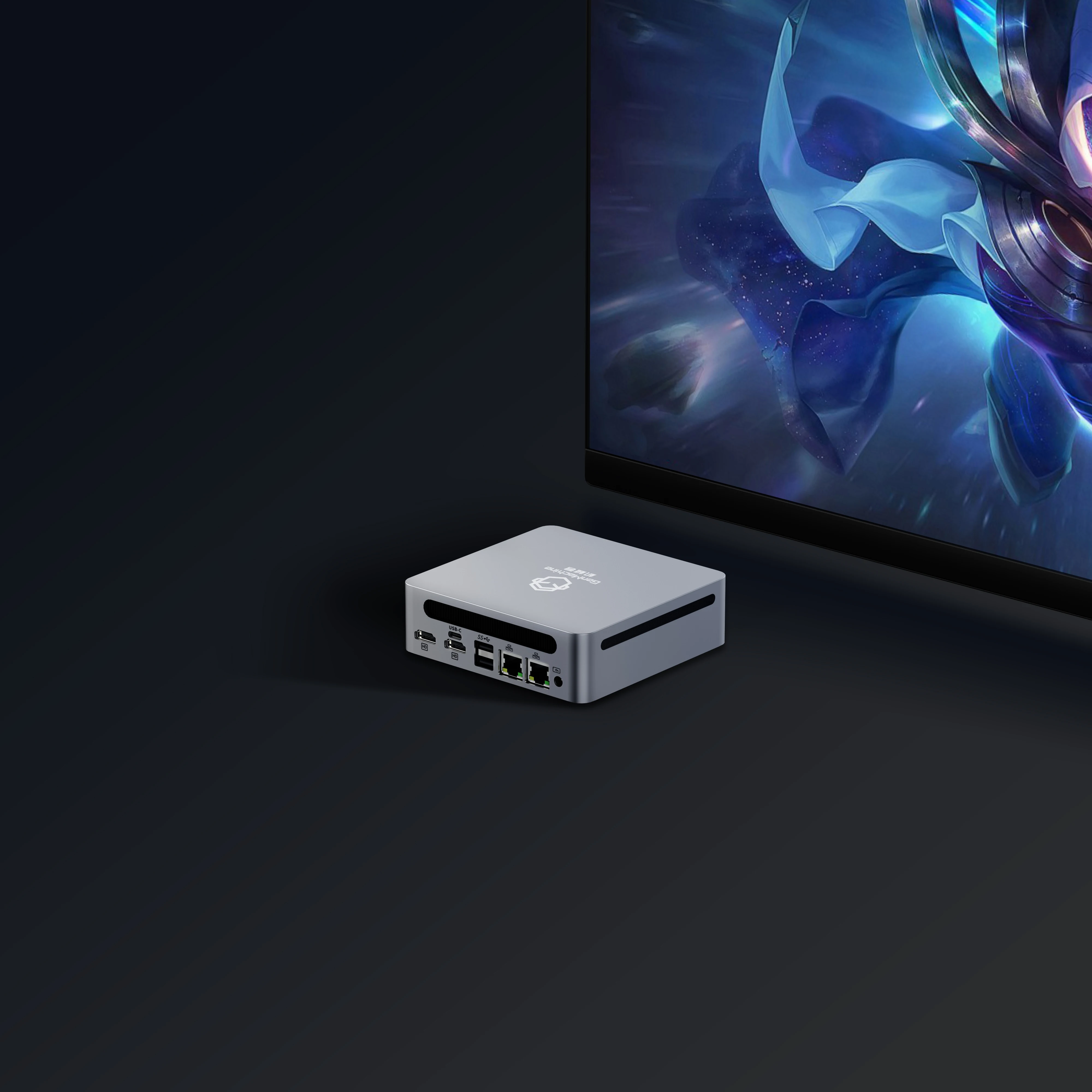 GenMachine Ryzen7 8845HS Mini PC R7 Windows10/11 LPDDR5 WIFI6 BT5.2 Dual Channel NVME4.0 Computador de jogos de escritório pc gamer diy