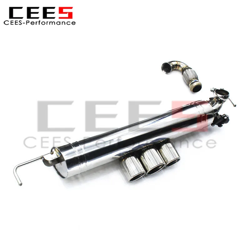 CEES Stainless Steel Exhaust System for SMART Fortwo W453 0.9T/1.0L 2016-2023 Non-Valved Exhaust Pipe Fit for Coupe Car Model