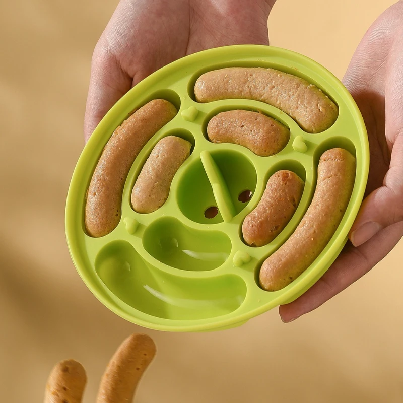 Silicone Sausage Mold Household Handmade Steamed Sausage Hot Dog Shape Baby Food Supplement Making Tool Kitchen Cooking