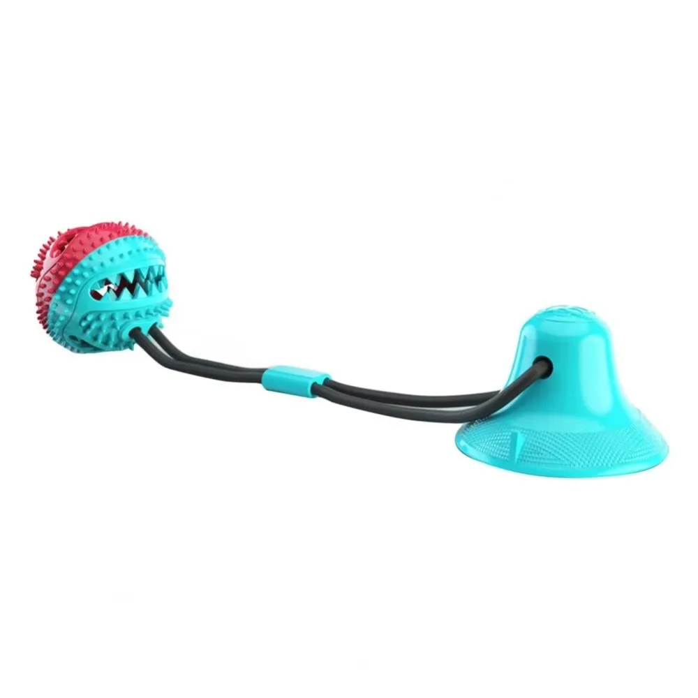 

Bite Resistant Dog Chew Toys Suction Cup Indestructible Dog Rope Ball Wear-resistant Elastic Dog Interactive Toy Cleaning Teeth