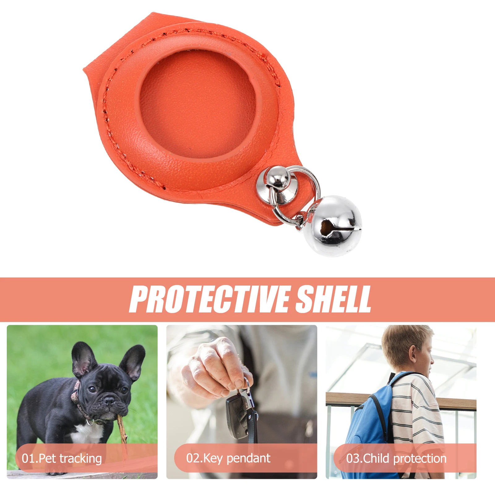 

Smart Tracer Protective Case 2 Pack Lightweight Durable Cover Anti-Collision Compatible With Air Tag For Pet Key Bag
