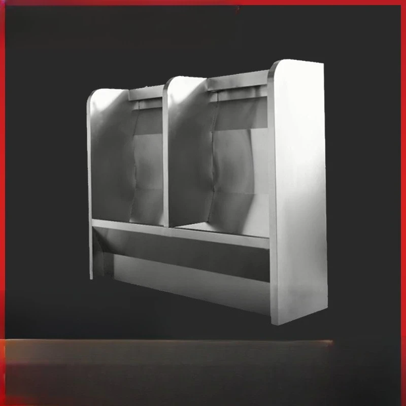 School engineering stainless steel urinal, can be equipped with automatic induction floor-to-ceiling stainless steel urinal