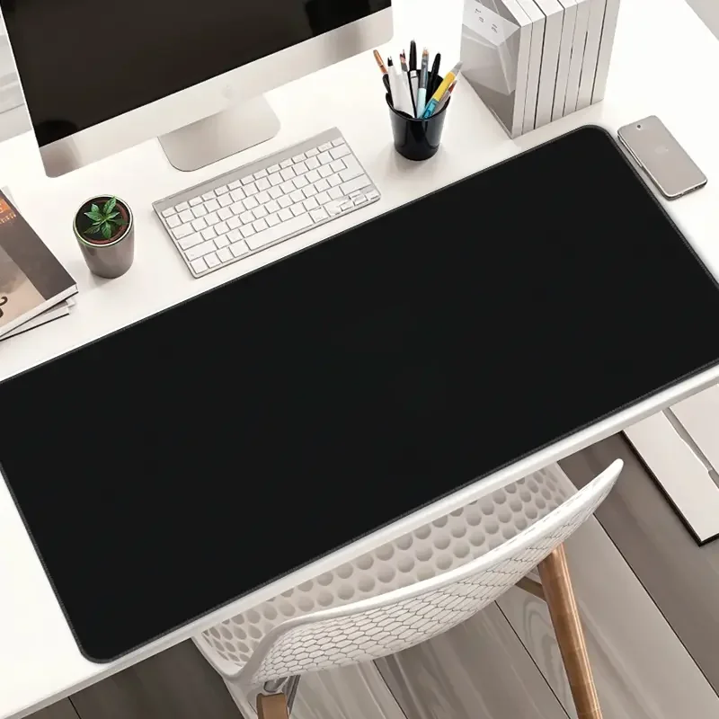 Tapis de souris XXL noir, pour Gamer, Lager, pour ordinateur, bureau, 900x400, clavier, Anime, bureau, tapis de jeu, Kawaii, étendu