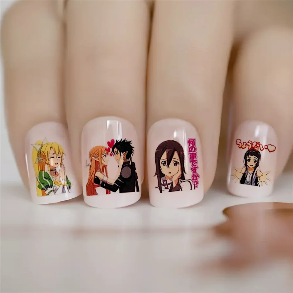 TSC-391Japanese anime cartoon character Lady Beautiful Girl 3D Back glue Nail sticker Nail decoration Nail art  Nail ornament