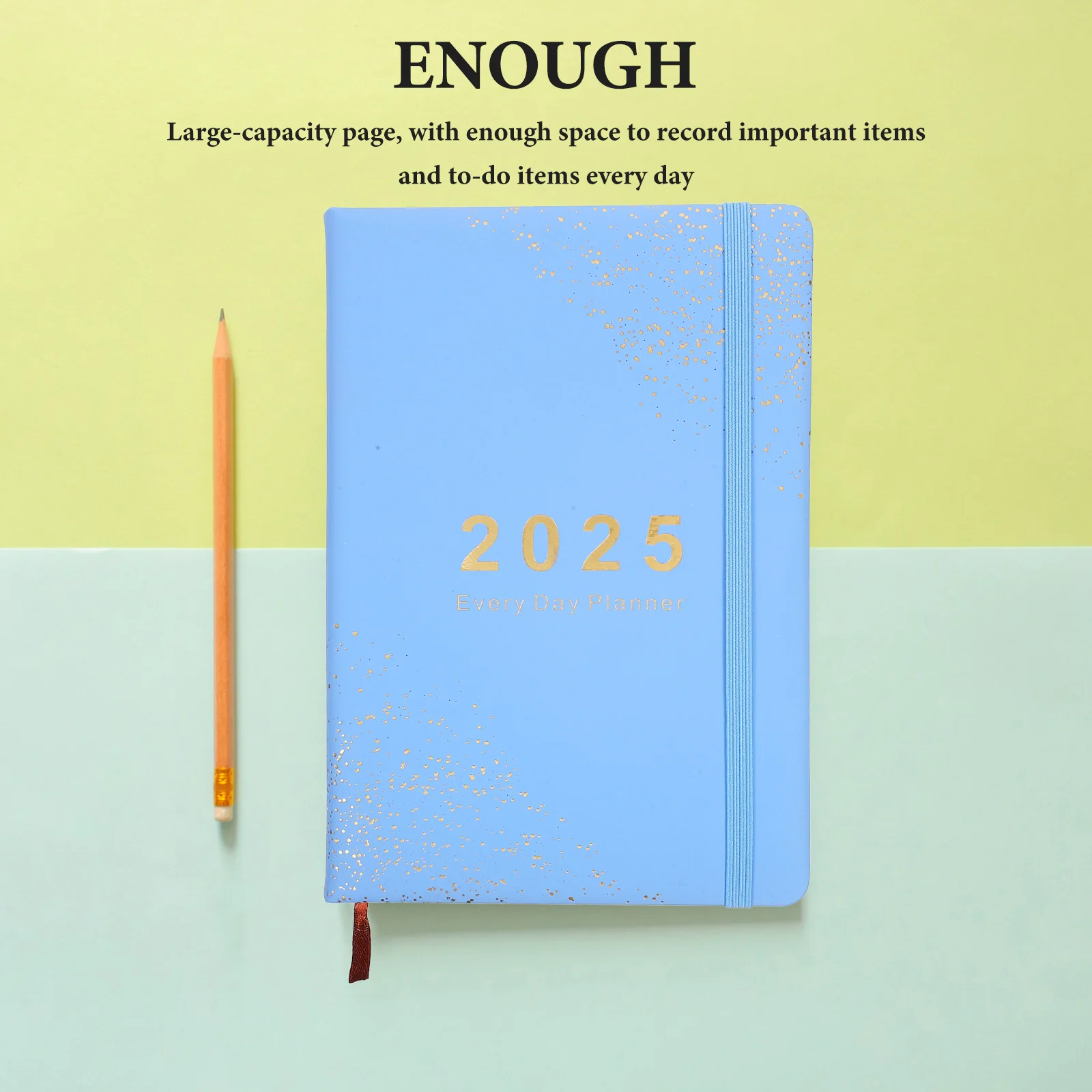 2025 Schedule Notepad Daily Planner Journal Notebook Diary Agenda Multifunction Student 365-Day Daily Planner English Notebook