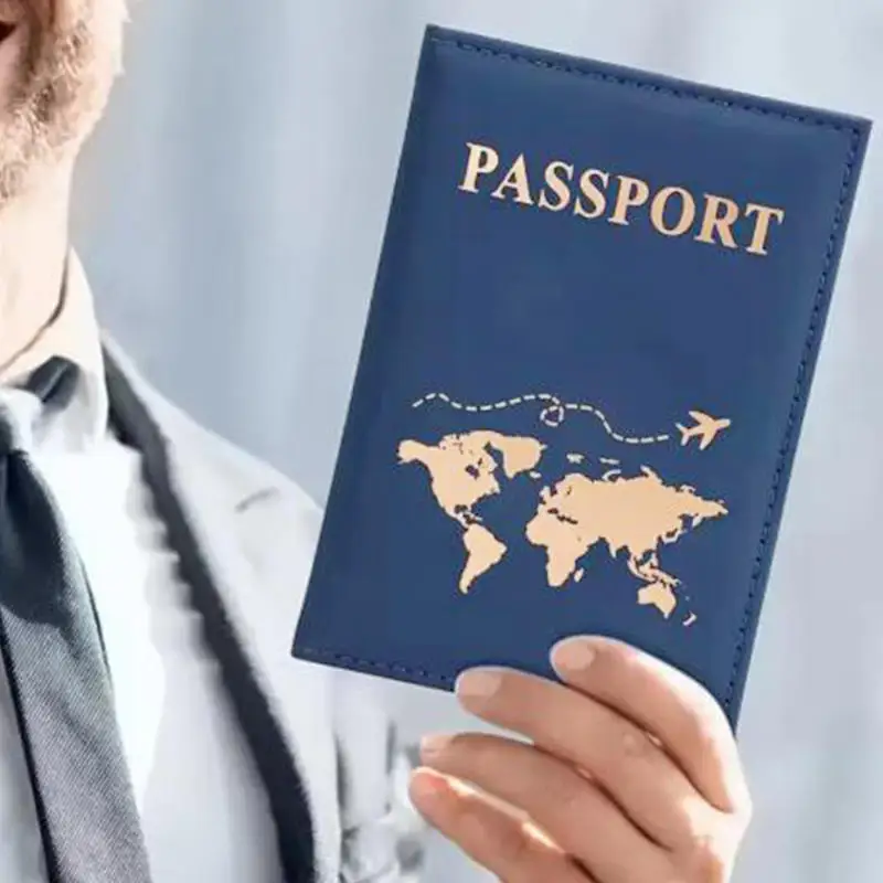 

1/4Pcs PU Leather Passport Cover Passport Holder Organizer Protective Card Case ID Document Passport Wallet Credit Card Holder