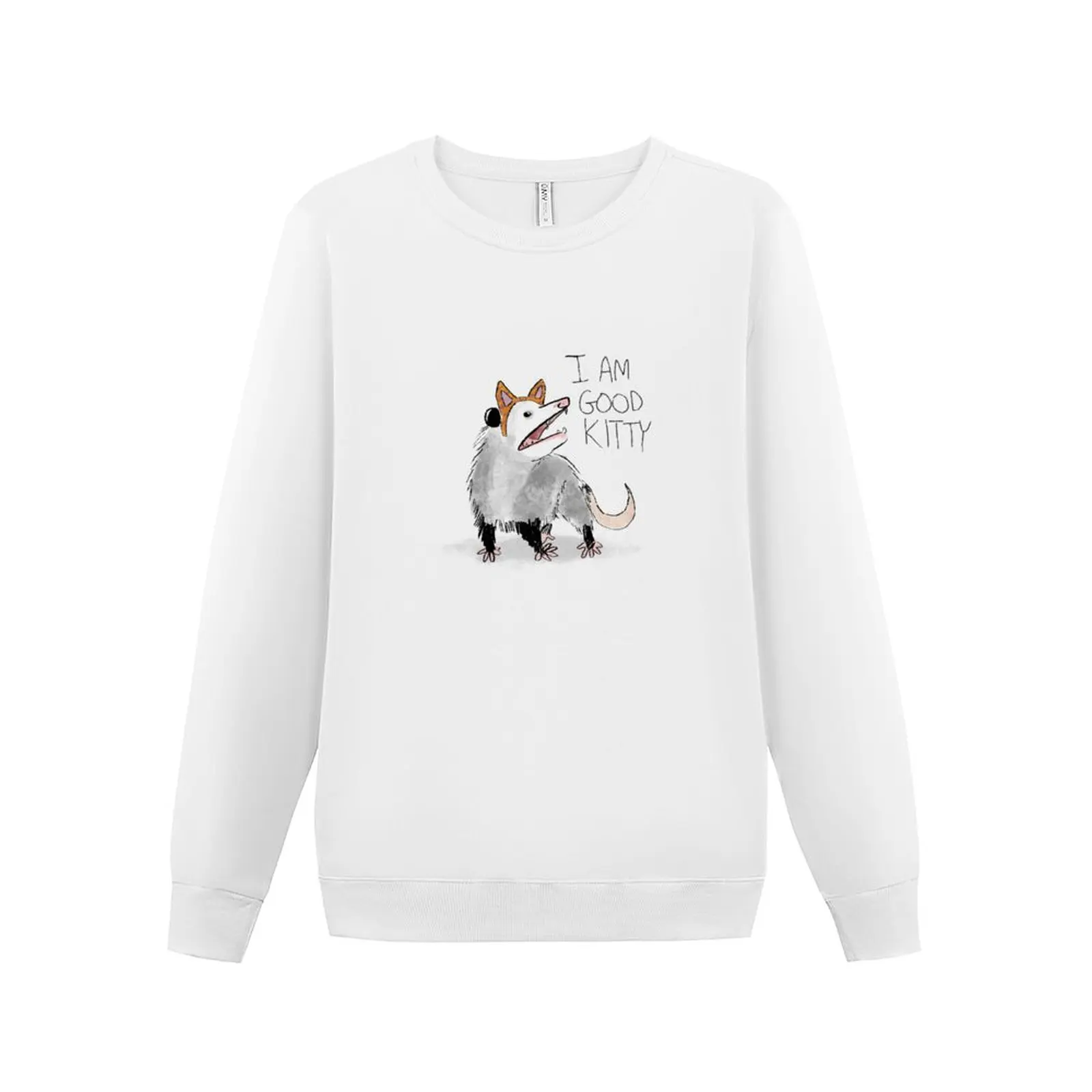 

New "I AM GOOD KITTY" Design Sweatshirt japanese style male clothes sweatshirt male