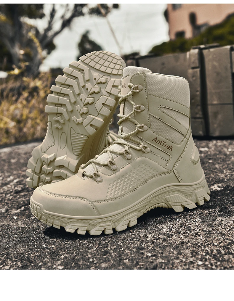 Wilde Trainingsstiefel für Herren, vier Jahreszeiten, rutschfeste, wasserdichte Outdoor-Stiefel, modische Komfort-Dschungel-Wandersneaker-Stiefel – Detail 24
