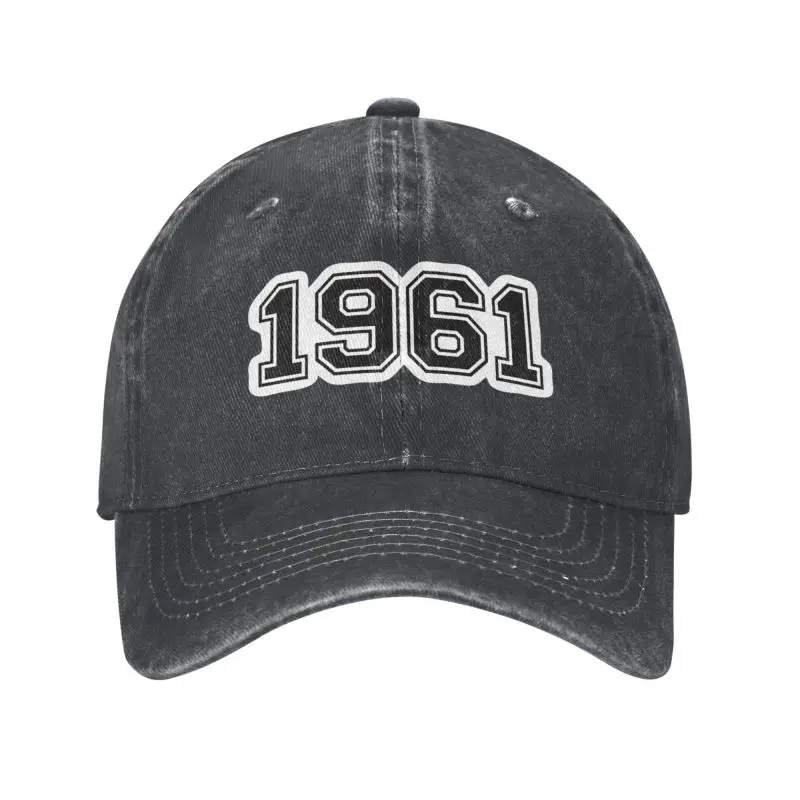 

Personalized Cotton Born In 1961 Vintage Birthday Gift Baseball Cap Sun Protection Men Women's Adjustable Dad Hat Spring