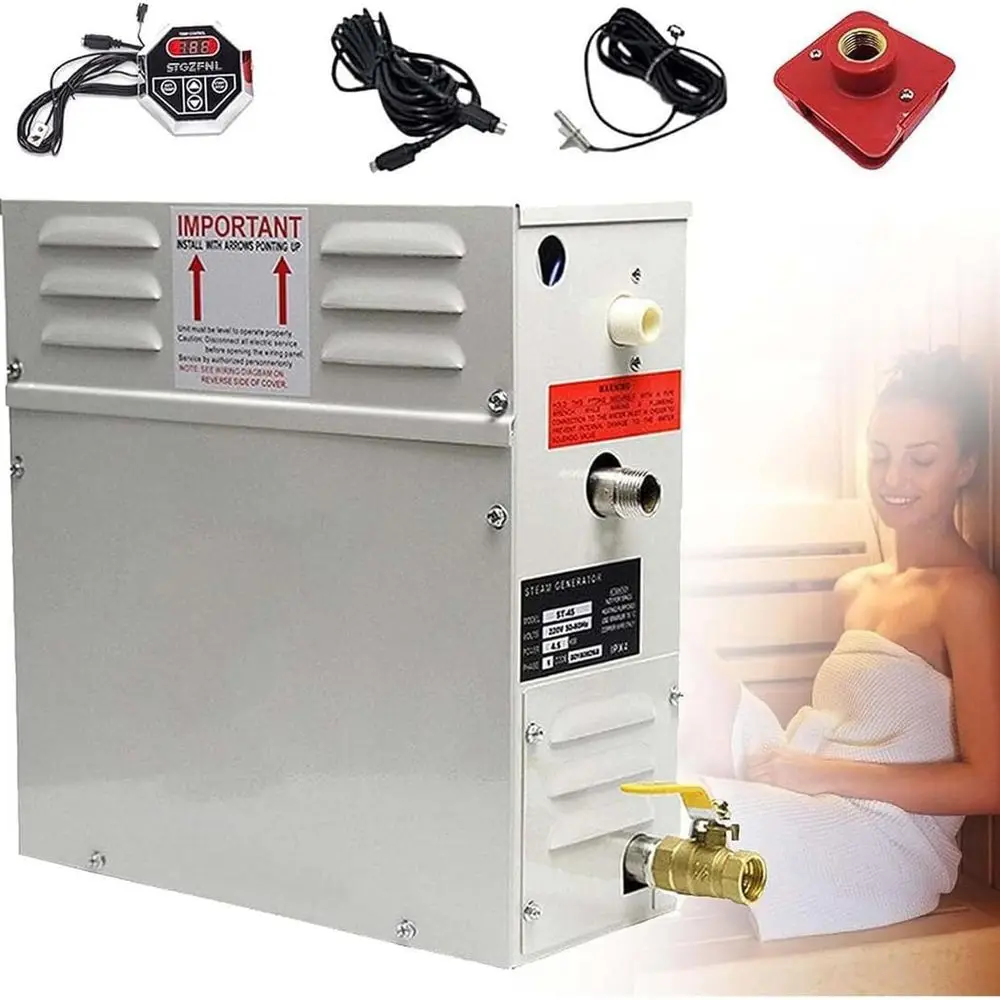 

Home Sauna Steam Generator with Digital Control, 35-55°C Range, 220V 9KW