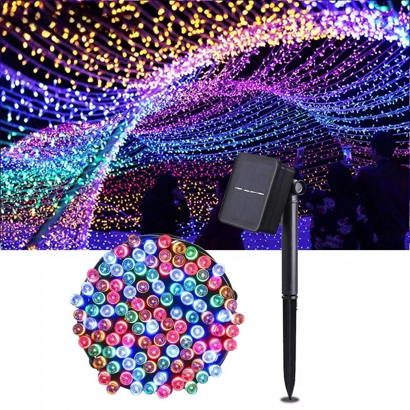 

Solar Outdoor Fairy Lights 8 Mode Waterproof 7M12M 22M 32M String Light for Garden Wedding Holiday Decoration Solar Light