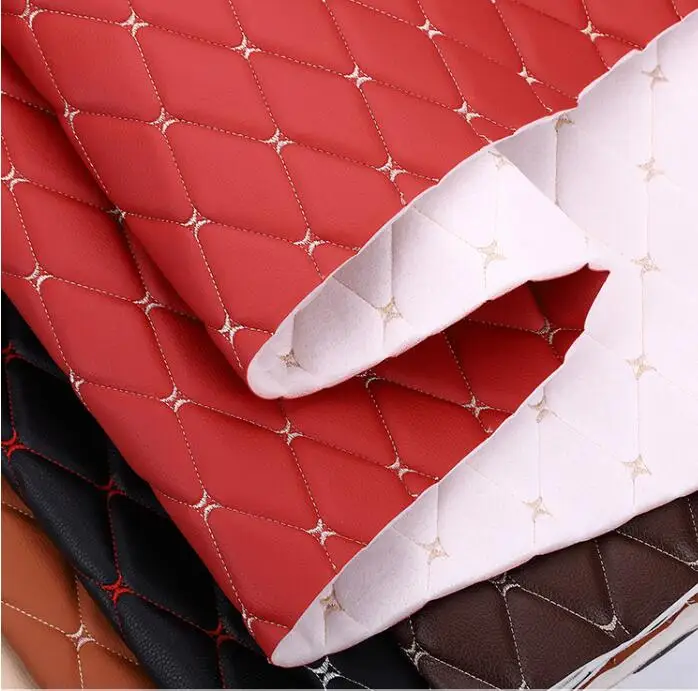 Thick embroidered leather fabric car interior modification car roof renovation sofa seat sponge leather soft package