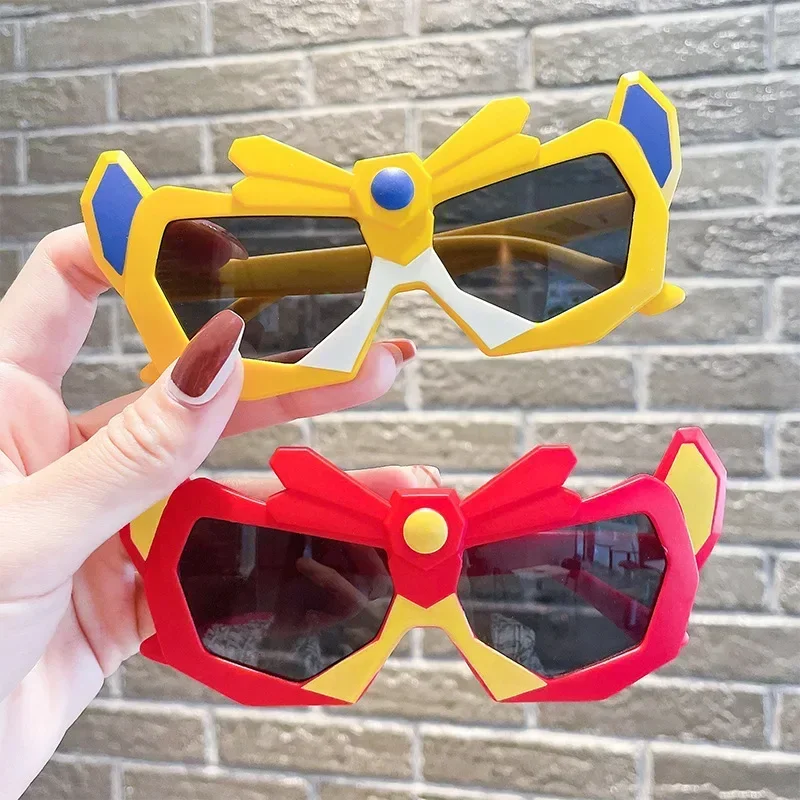 Children Cute Cartoon Personality Sunglasses Street Shooting UV400 Boys Outdoor Sun Protection Glasses Kid Classic Eyewear