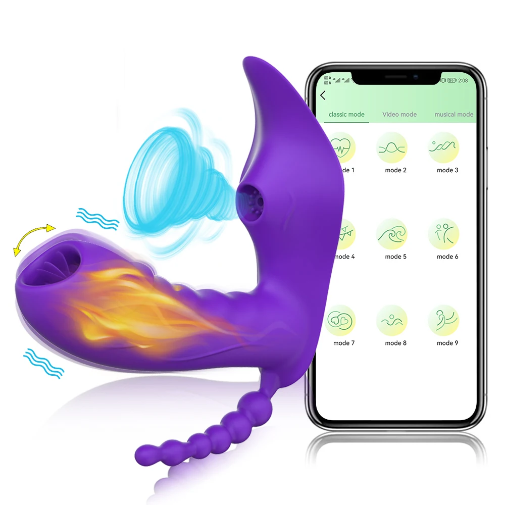 Wearable Vagina Vibrator for Women Clit Sucker APP Control Panties Vibrator G-Spot Clitoris Stimulator Sex Toy for Couples Game